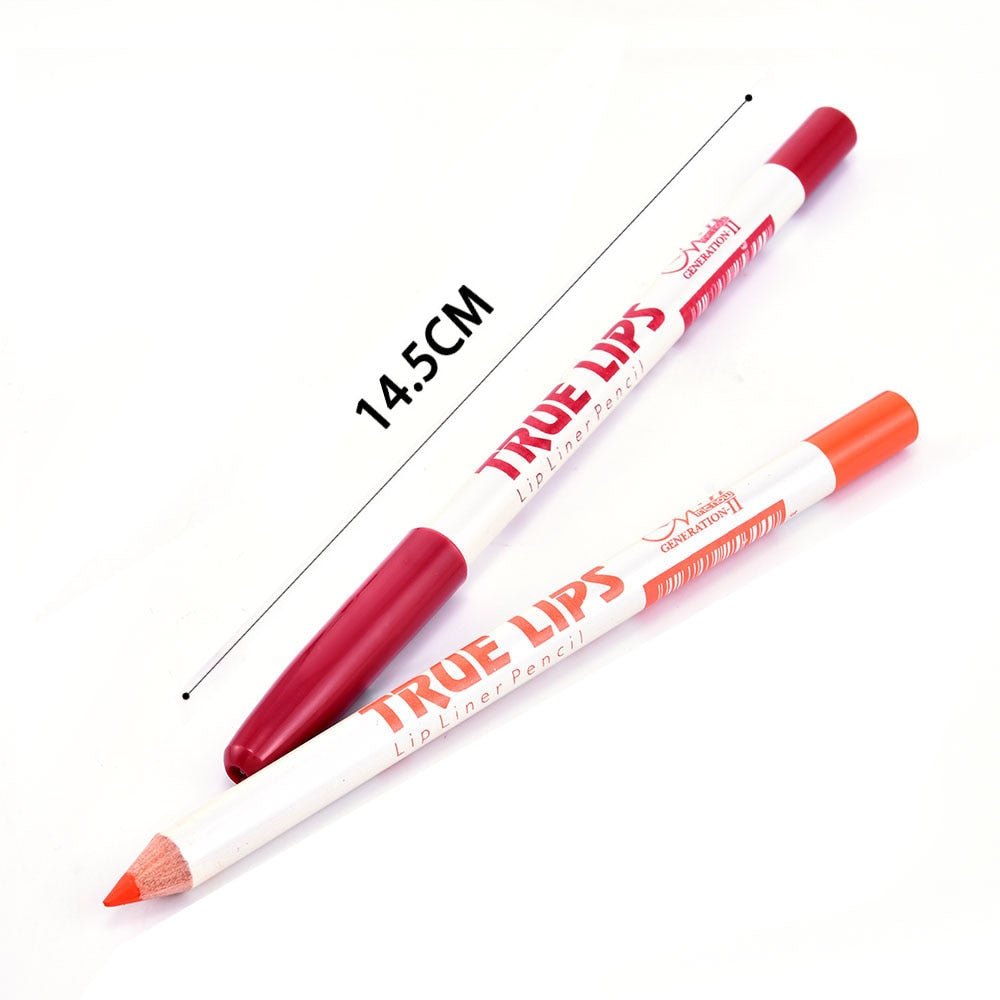 6Pcs/set Lipliner Pencil Matte Lipstick Waterproof Long Lasting Women Makeup crayon a levre maquiagem profissional completa