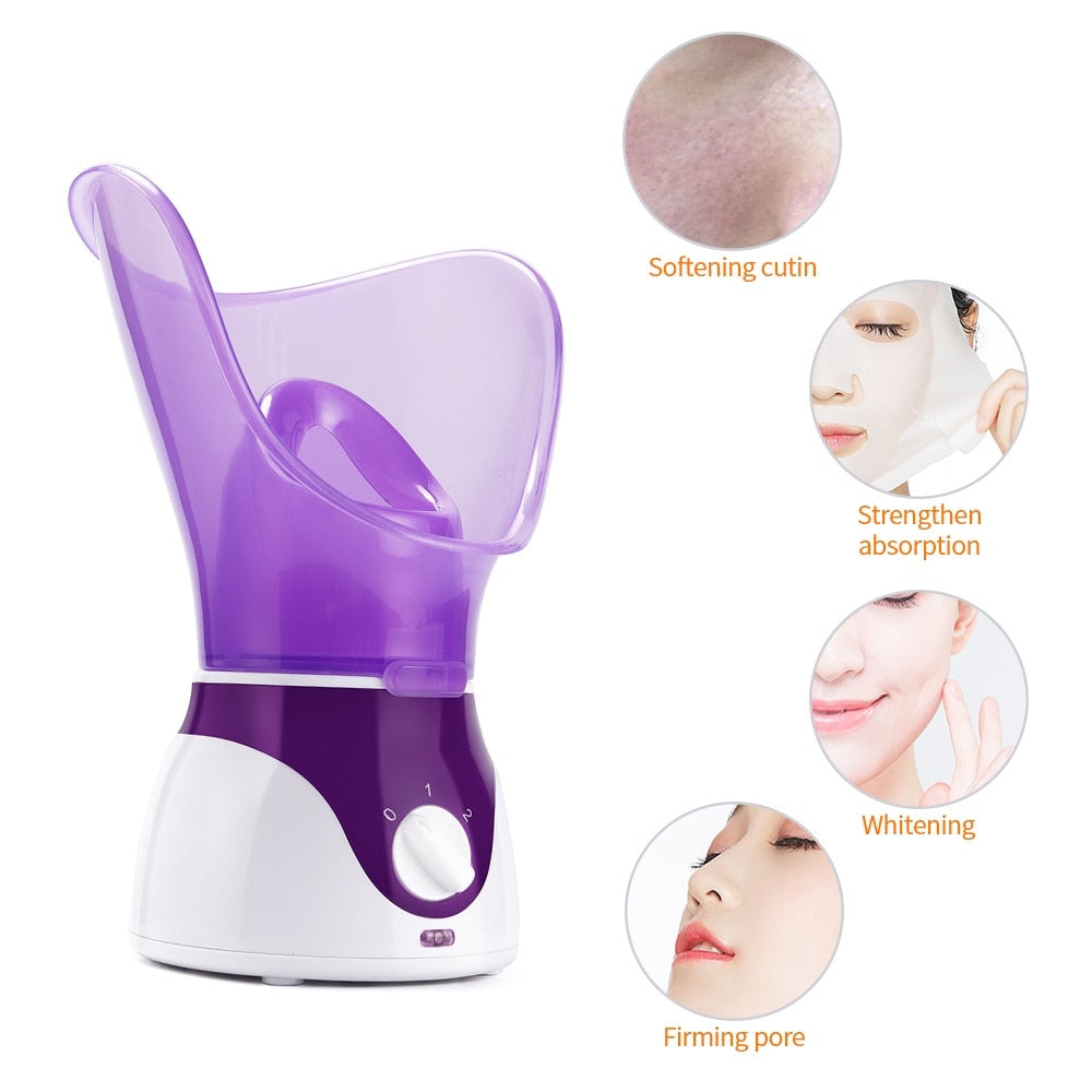 50ML Facial Heating Sprayer Face Nose Steamer Humidifier Skin Moisturizing Pores Cleansing Aromatherapy Sauna Home Beauty Device