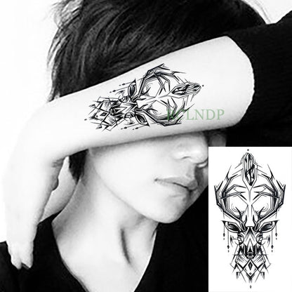 Water Transfer fake tattoo sticker sketch Rose flower snake tattoos Waterproof Temporary Tatto flash tatoo for woman man