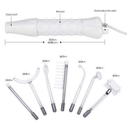 Beauty Star 7In1 High Frequency Facial Machine Electrode Glass Tube Wand Spot Acne Remover High Frequency Facial SPA Skin Care