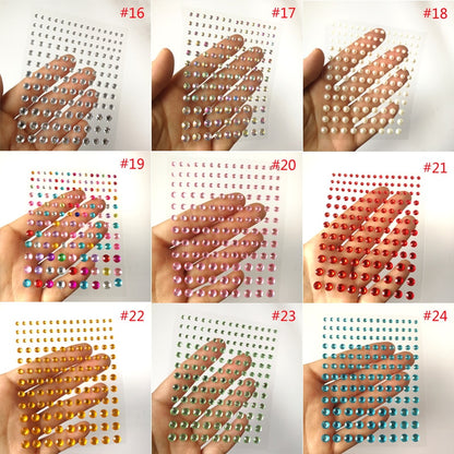 Makeup Diamond Eyes Face Festival DIY Body Crystal Gems Tattoo Adhesive Rhinestone Nail Art Decoration Acrylic Eyeshadow Sticker