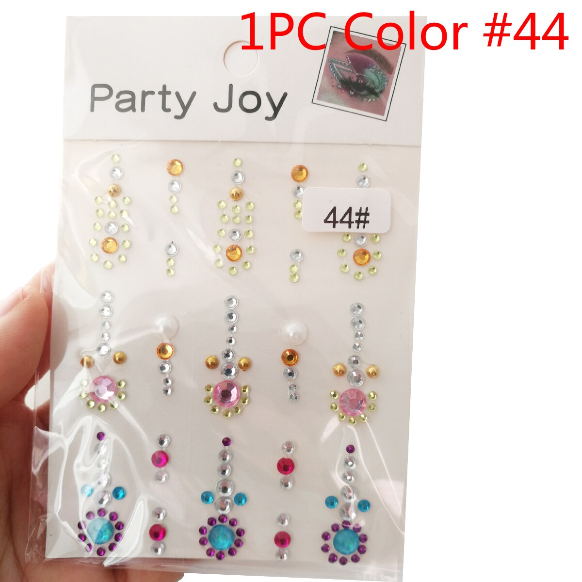 Makeup Diamond Eyes Face Festival DIY Body Crystal Gems Tattoo Adhesive Rhinestone Nail Art Decoration Acrylic Eyeshadow Sticker