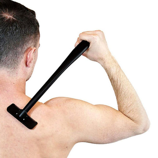 Long Handle Men Safety Manual Back Hair Shaver Big Blade Trimmer Self Groomer Hair Removal Tool Whole Hair Razor Trimer Body Leg