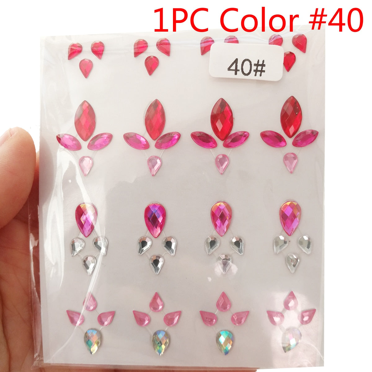 Makeup Diamond Eyes Face Festival DIY Body Crystal Gems Tattoo Adhesive Rhinestone Nail Art Decoration Acrylic Eyeshadow Sticker