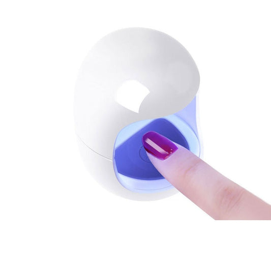 New USB interface Q Shape Phototherapy Nail Lamp Nail Polish Gel Curing Mini LED UV Lamp Travel Home Nail Art Timing Nail Dryer