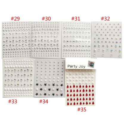 Makeup Diamond Eyes Face Festival DIY Body Crystal Gems Tattoo Adhesive Rhinestone Nail Art Decoration Acrylic Eyeshadow Sticker