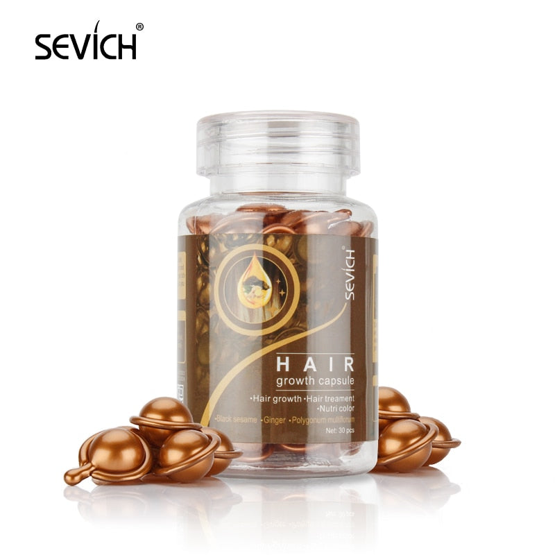 Sevich Smooth Silky Hair Vitamin Capsule Keratin Complex Oil Hair Care Repair Damaged Hair Serum Anti-Loss Moroccan Hair Oil