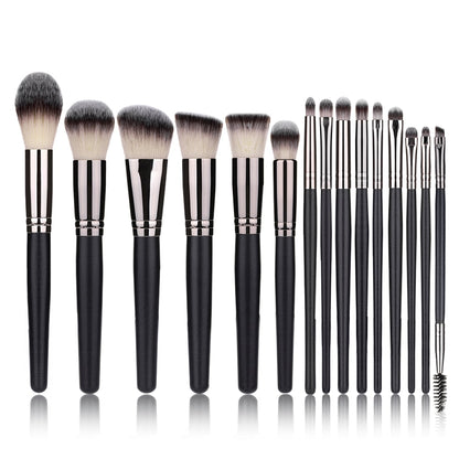 RANCAI 10/15pcs Professional Makeup Brushes Set Powder Foundation Eyeshadow Soft Synthetic Hair Brushes With Free Shipping