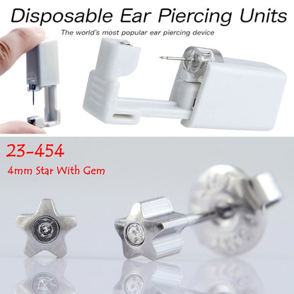 BOG-1Unit Sterlised Disposable Safety Ear Nose Piercing Device Machine Tools NO PAIN Piercer Tool Machine Kit Stud Choose Design