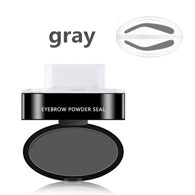 Professional Natural Eyebrow Stamp Waterproof Eyebrow Powder Seal Quick Makeup Eye Brow Cosmetic Beauty Makeup Tool Tattoo Brow