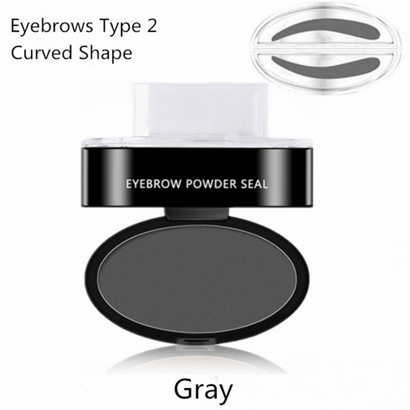 Professional Natural Eyebrow Stamp Waterproof Eyebrow Powder Seal Quick Makeup Eye Brow Cosmetic Beauty Makeup Tool Tattoo Brow