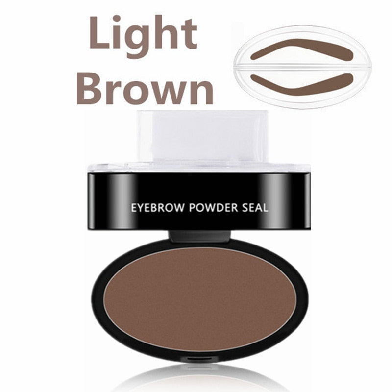 Professional Natural Eyebrow Stamp Waterproof Eyebrow Powder Seal Quick Makeup Eye Brow Cosmetic Beauty Makeup Tool Tattoo Brow