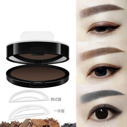 Professional Natural Eyebrow Stamp Waterproof Eyebrow Powder Seal Quick Makeup Eye Brow Cosmetic Beauty Makeup Tool Tattoo Brow