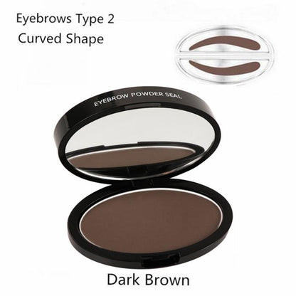 Professional Natural Eyebrow Stamp Waterproof Eyebrow Powder Seal Quick Makeup Eye Brow Cosmetic Beauty Makeup Tool Tattoo Brow