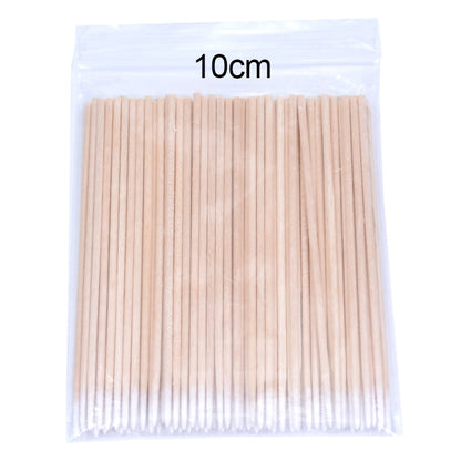 500/300/100pcs Wooden Disposable Micro Buds Cotton Swabs Cosmetics  Makeup Cleaning Stickers for Eyelash Grafting Extension