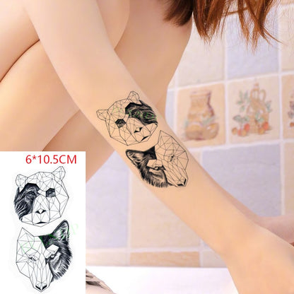 Water Transfer fake tattoo sticker sketch Rose flower snake tattoos Waterproof Temporary Tatto flash tatoo for woman man