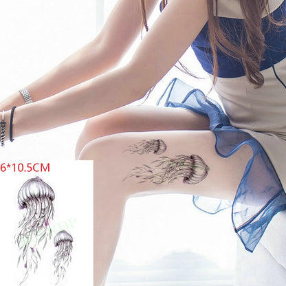 Water Transfer fake tattoo sticker sketch Rose flower snake tattoos Waterproof Temporary Tatto flash tatoo for woman man