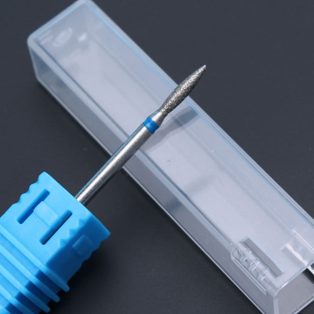 Ceramic Milling Cutter Manicure Nail Drill Bits Electric Nail Files Pink Blue Grinding Bits Mills Cutter Burr Accessories