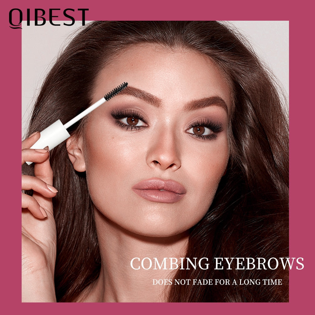 QIBEST Eyebrow gel Transparent Brows Wax Waterproof Long-Lasting With 3D Brush Brow Styling Soap For Eyebrows Women&#39;s Cosmetics