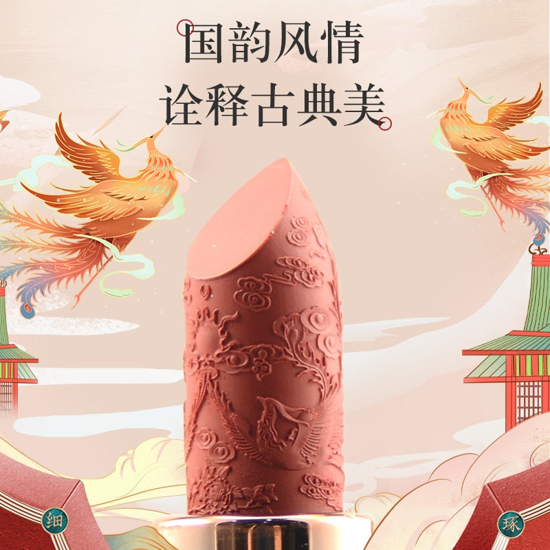 Oriental Classical Beauty Vintage Velvet Lipstick Matte Pigmented Waterproof Lasting Lip Makeup Silky touch Charming Cosmetics