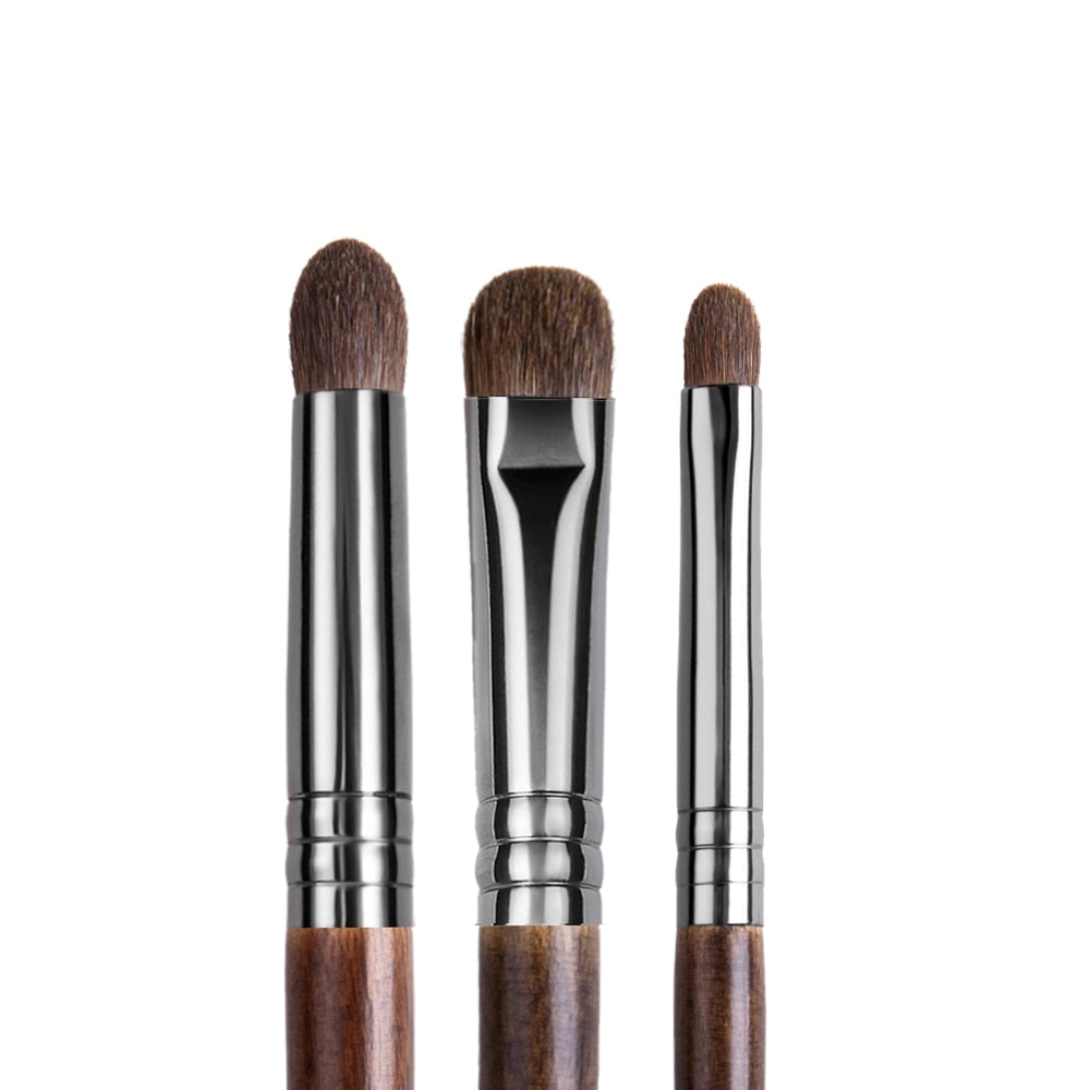 OVW 3 pcs Goat Hair Tapered Blending Makeup Brushes Eye Shadow Kit Make Up Brushes Set High Quality