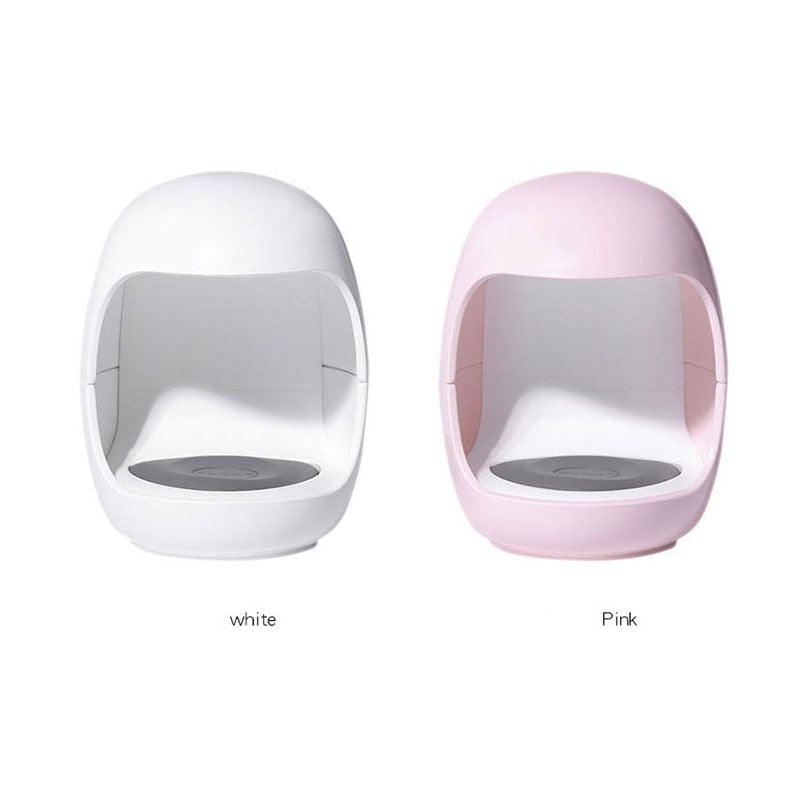 New USB interface Q Shape Phototherapy Nail Lamp Nail Polish Gel Curing Mini LED UV Lamp Travel Home Nail Art Timing Nail Dryer