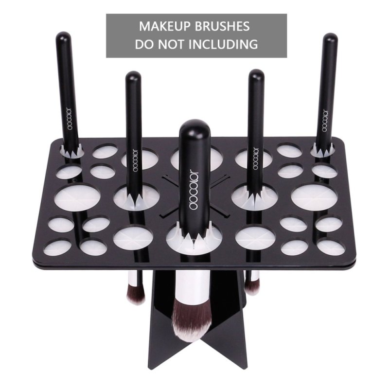 Docolor Makeup Brush Holder 26 Mix Size Makeup Brush Holder Tree Tower Air Drying Organizer Folding Cosmetic Shelf Tools