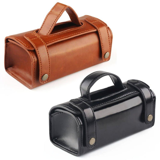 Mens PU Leather Travel Toiletry Bag Shaving Wash Case Organizer Bag Black / Dark Brown for Protect Shaver Shaving Container Gift