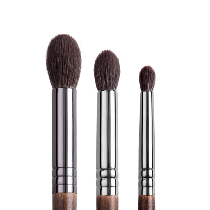 OVW 3 pcs Goat Hair Tapered Blending Makeup Brushes Eye Shadow Kit Make Up Brushes Set High Quality