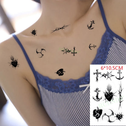 Water Transfer fake tattoo sticker sketch Rose flower snake tattoos Waterproof Temporary Tatto flash tatoo for woman man