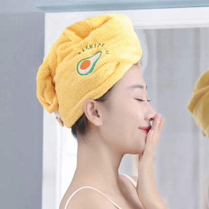 Women Girl&#39;s Magic Microfiber Shower Cap Towel Bath Hats for Women Dry Hair Cap Quick Drying Soft for Lady Turban Head