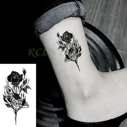 Waterproof Temporary Tattoo Sticker sexy baby&#39;s breath flower tatto small birds gun feather Water Transfer fake flash tatoo