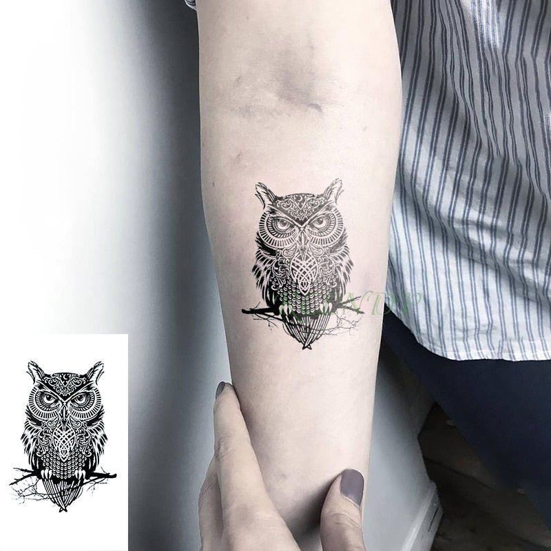 Waterproof Temporary Tattoo Sticker mandala henna bird feather whale body art tatto flash tatoo fake tattoos for girl women men