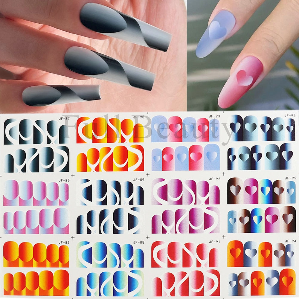 New Leopard Print Stickers For Nails Wild Animal Texture Cute Cows Designs Nail Tattoo Watermark Transfer Sliders NTBN2281-2292