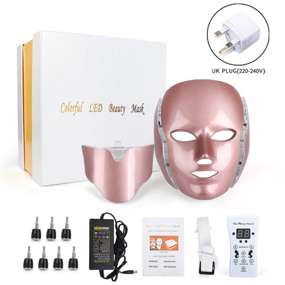 7 Colors LED Light Therapy Face Mask Skin Rejuvenation Led Photon Facial Mask Phototherapy Face Care Beauty Anti Acne Machine