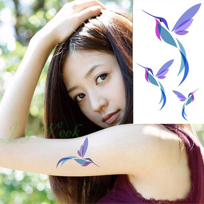 Waterproof Temporary Tattoo Sticker mandala henna bird feather whale body art tatto flash tatoo fake tattoos for girl women men