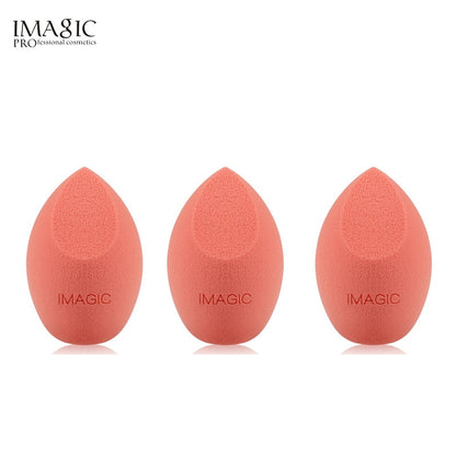 IMAGIC 3pcs beauty sponge face wash puff gourd water drop puff wet and dry makeup sponge tool