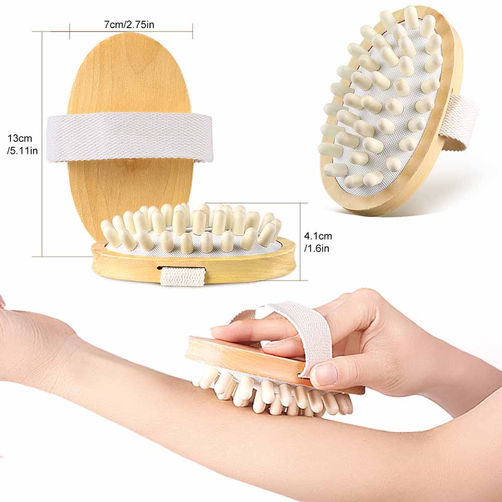 BYEPAIN Wooden Exercise Roller Sport Injury Gym Body Leg Trigger Point Muscle Roller Sticks Massager Health Care