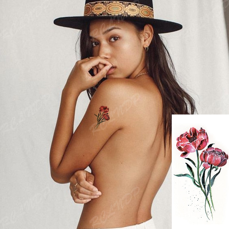 Waterproof Temporary Tattoo Sticker mandala henna bird feather whale body art tatto flash tatoo fake tattoos for girl women men