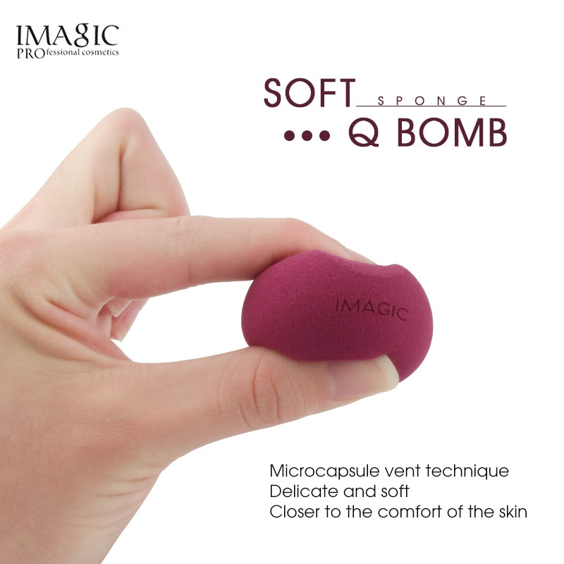 IMAGIC 3pcs beauty sponge face wash puff gourd water drop puff wet and dry makeup sponge tool