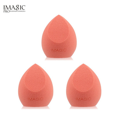 IMAGIC 3pcs beauty sponge face wash puff gourd water drop puff wet and dry makeup sponge tool