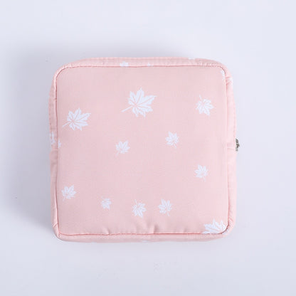 Women Girls Kawaii Cosmetic Makeup Tampon Bear Napkin Pouch Storage Bag Coin Purse Sanitary Pads Bag Mini Data Cables Organizer