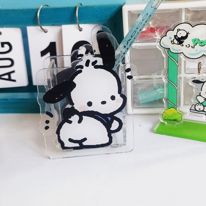 Cartoon Sanrio Makeup Brush Pen Holder Canister Send Stickers Kuromi Cinnamoroll Anime Figure My Melody Hello Kittys Girl Gift