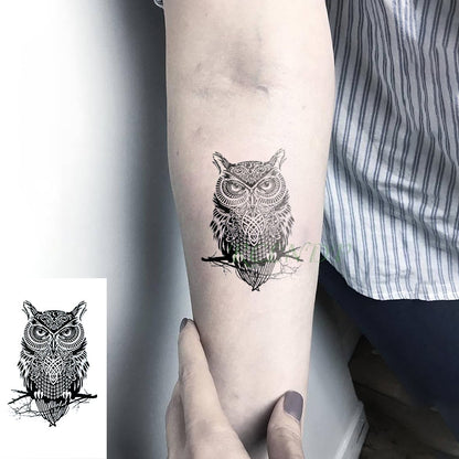 Waterproof Temporary Tattoo Sticker curved moon eclipse tatto flash tatoo fake tattoos for men women