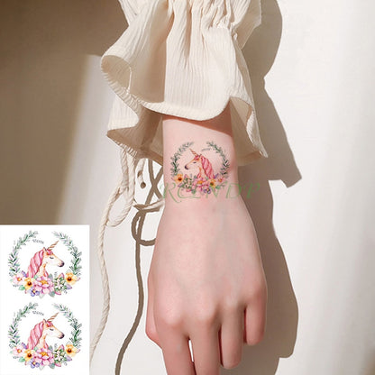 Waterproof Temporary Tattoo Sticker curved moon eclipse tatto flash tatoo fake tattoos for men women