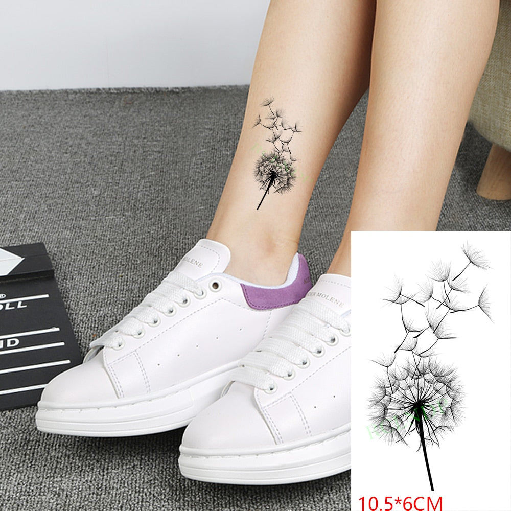 Waterproof Temporary Tattoo Sticker sexy baby&#39;s breath flower tatto small birds gun feather Water Transfer fake flash tatoo