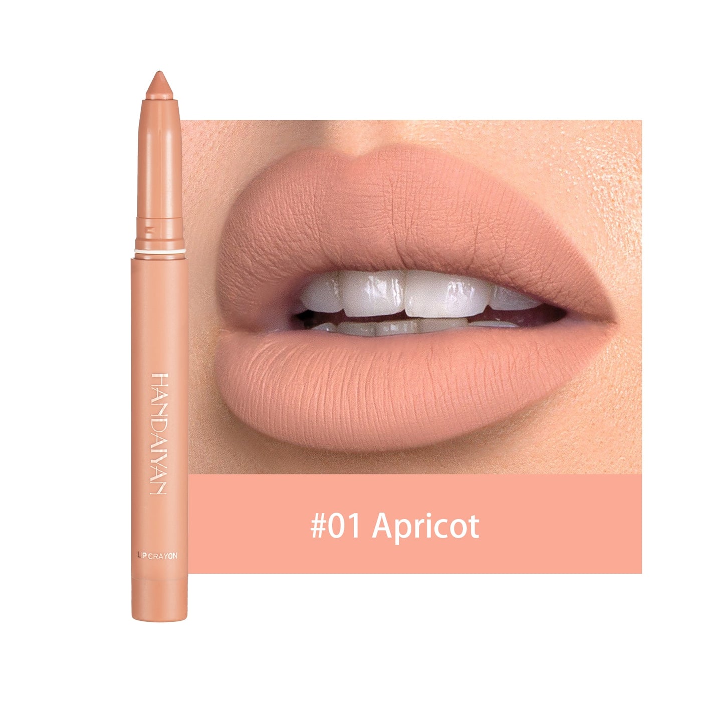 Matte Nude Lipstick Lip Liner 2 in 1 Long Wearing Waterproof Lip Ink Crayon Built-in Sharpener Professional Makeup for Women