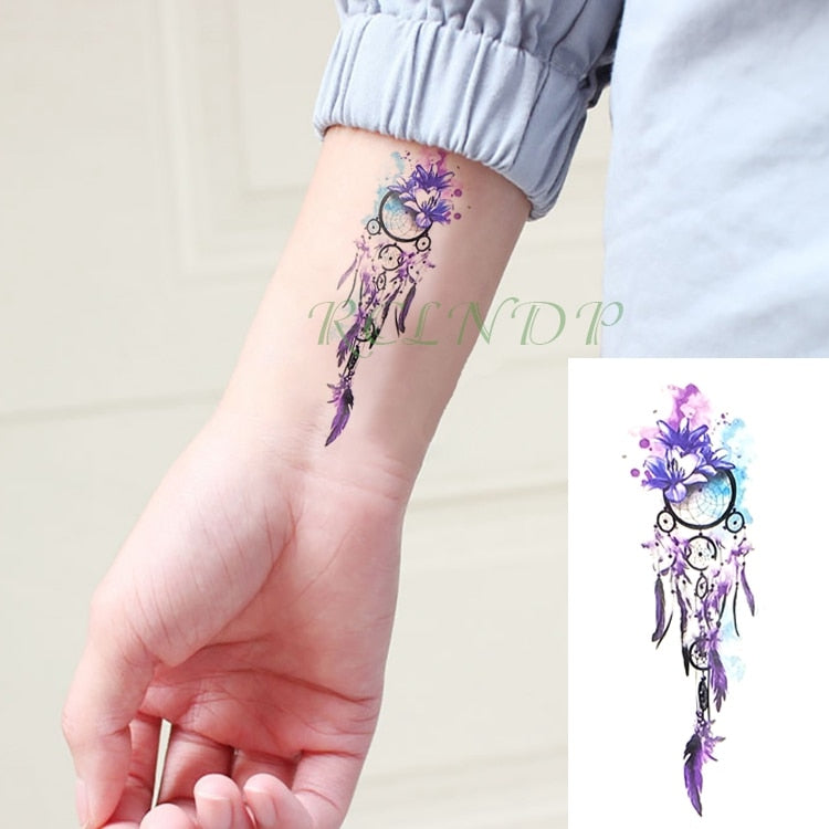 Waterproof Temporary Tattoo Sticker mandala henna bird feather whale body art tatto flash tatoo fake tattoos for girl women men