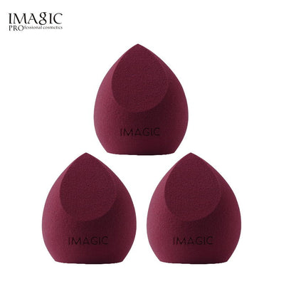 IMAGIC 3pcs beauty sponge face wash puff gourd water drop puff wet and dry makeup sponge tool