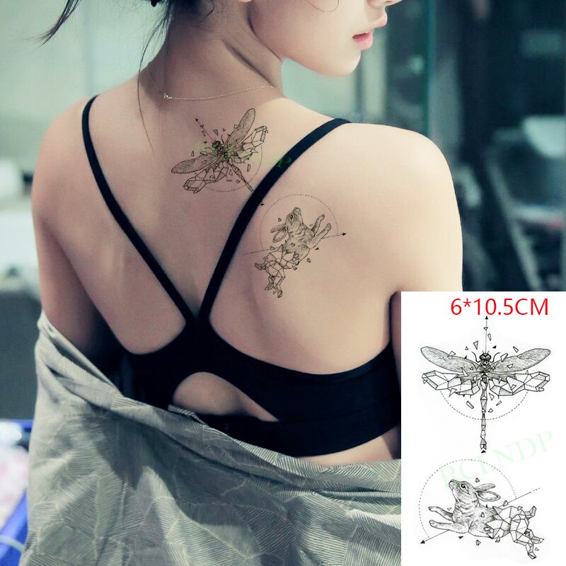 Waterproof Temporary Tattoo Sticker sexy baby&#39;s breath flower tatto small birds gun feather Water Transfer fake flash tatoo